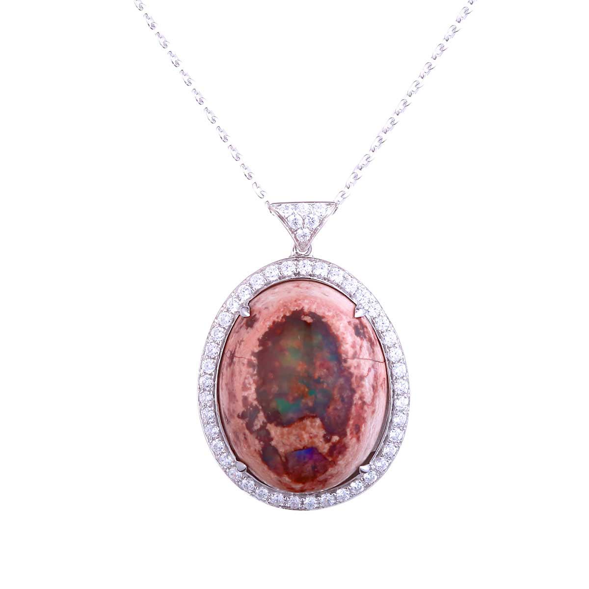 Mexican Fire Opal Pendant